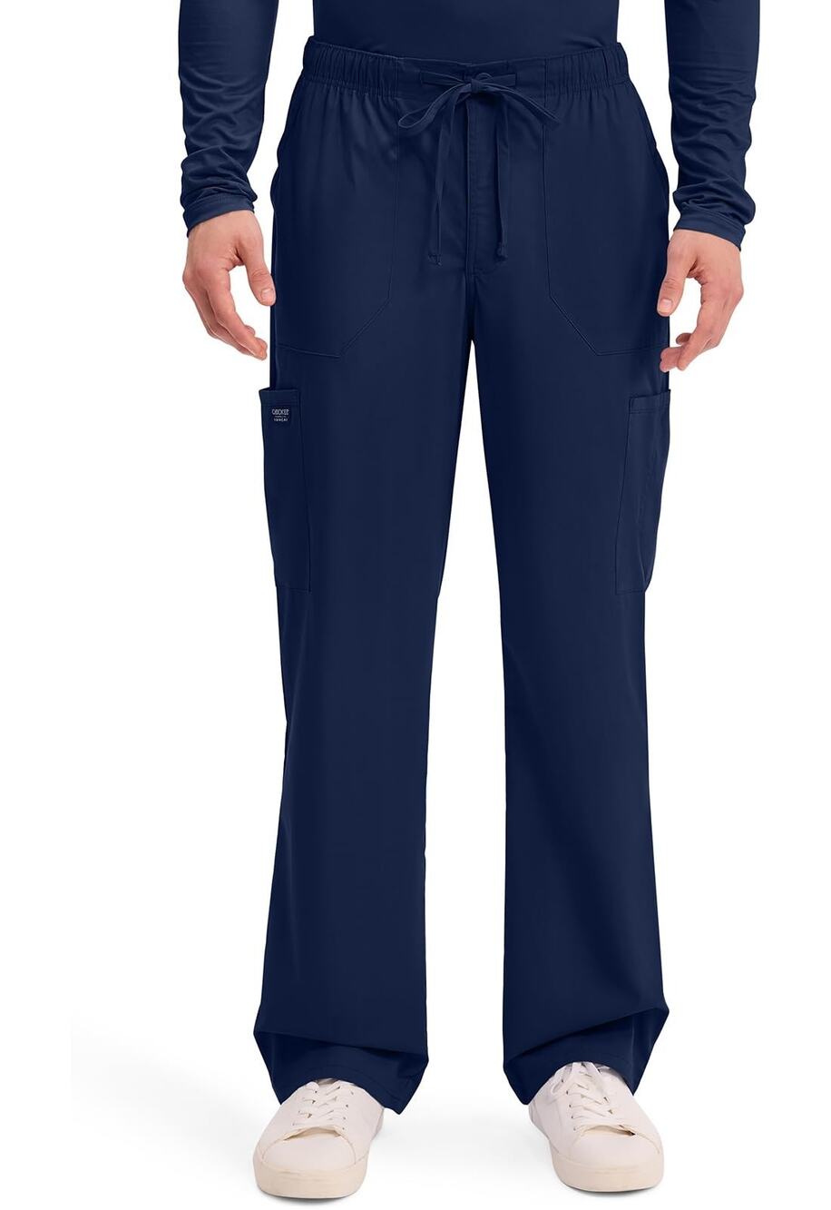 Cherokee Workwear Mens Scrub Pants S Navy Blue WW190 Drawstring Cargo NWT